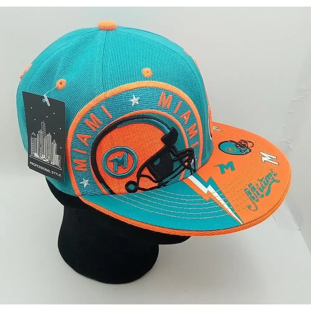 Miami Dolphins Football Premium Snapback Cap